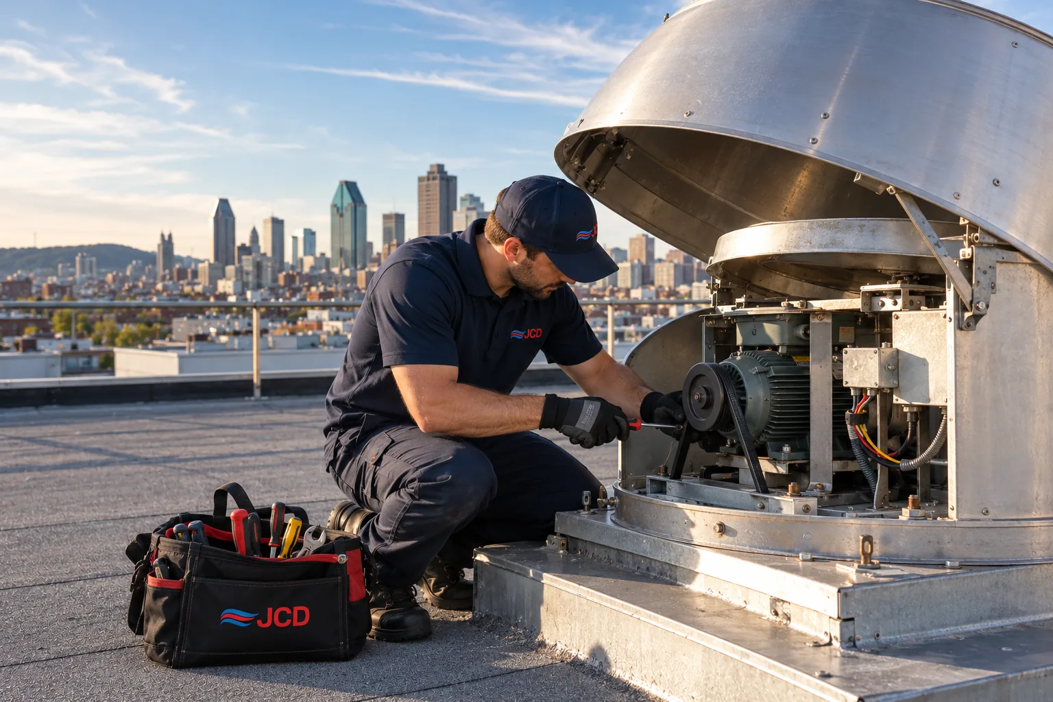 Entretien de ventilateur d’extraction